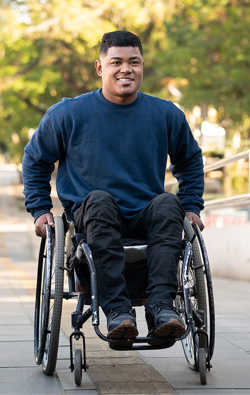 Man in wheelchair